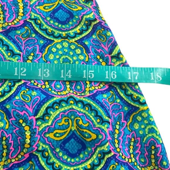 VTG The Sample Shop Waikiki 70s paisley graphic halter maxi dress size 12 - Picture 10 of 14